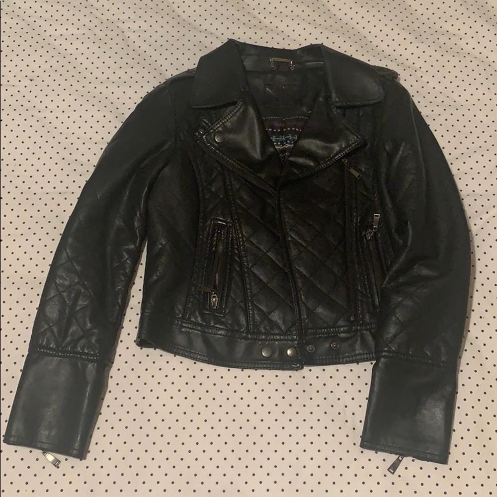 Faux leather jacket